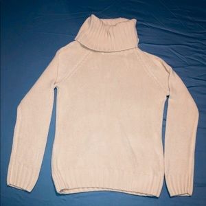 Cream colored turtleneck sweater, szMedium, Sonoma